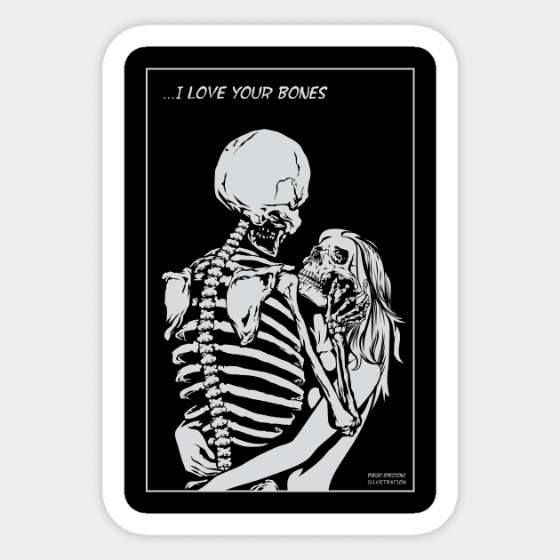 Bones Sticker by DiegoSpezzoni